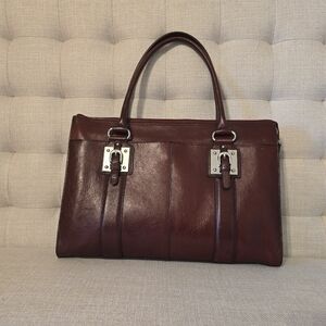 Wilsons Leather Burgundy Laptop Bag Or Tote